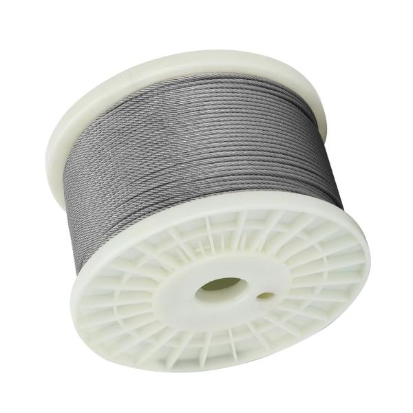 AISI SUS316 7X19 Stainless Steel Steel Wire Rope For Marine Construction