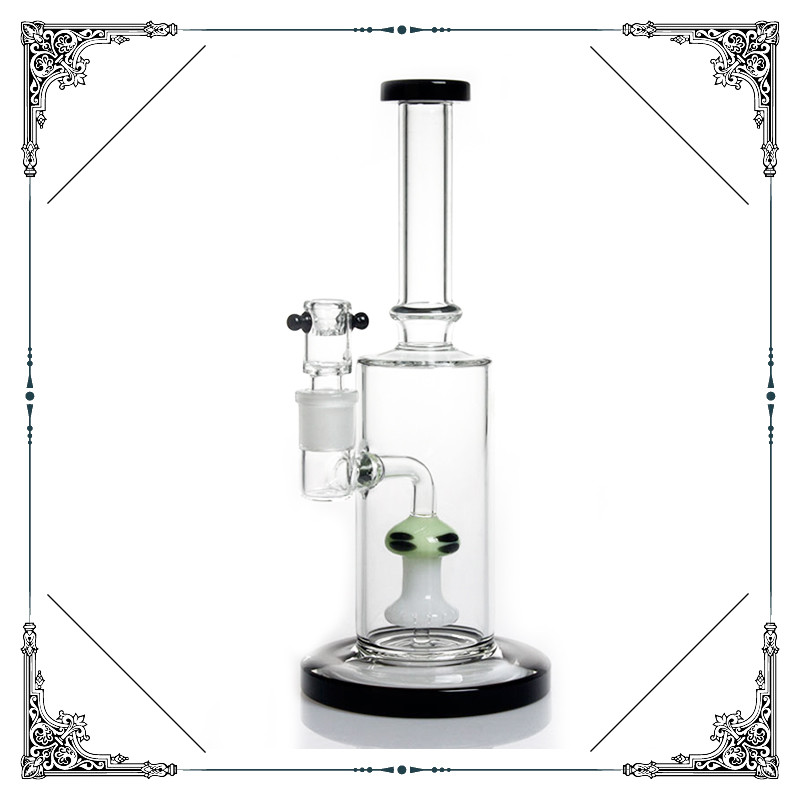 Mushroom Percolator Bubbler Pipe Hookahs Straight Tube With 18.8mm Joint Size