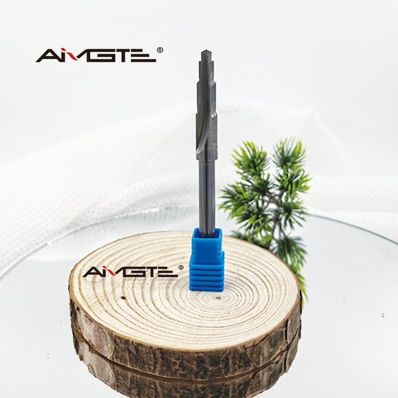 3 Flute Solid Carbide Step Drill Bit Straight Flute Multi Level Cutting Tool for Metal Plastic