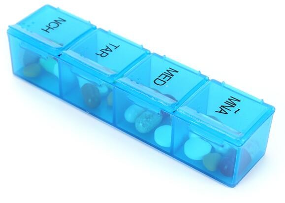 Portable Creative style foldable travel plastic cup with pill case, Random color creative travel cup with pill case for