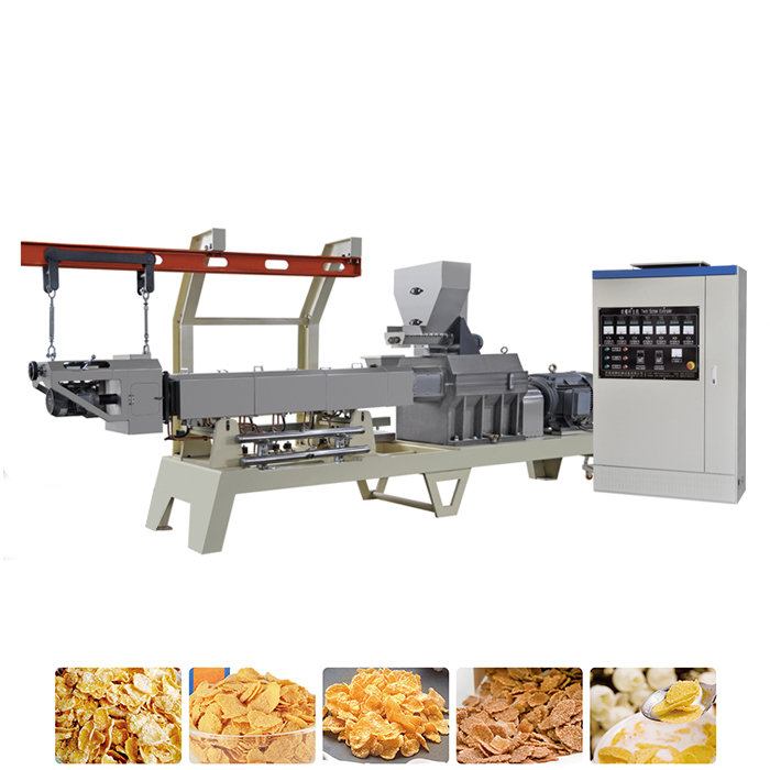 Automatic Extrusion Pressing Corn Flakes Machine Production Line
