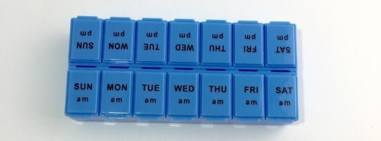 Portable Creative style foldable travel plastic cup with pill case, Random color creative travel cup with pill case for