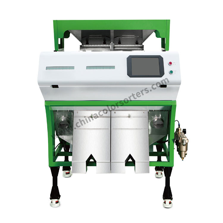 Intelligent Full-Color CCD 2 Chutes Color Sorter Plastic Optical Sorting Machine