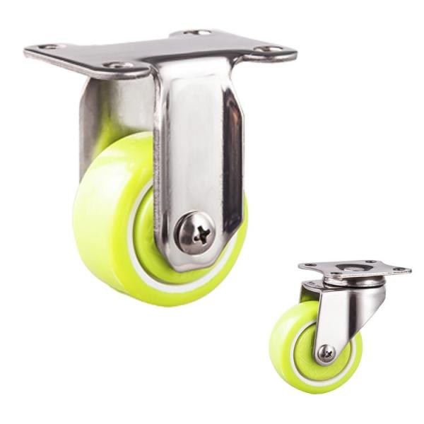 Anti Winding 2 Inch 50kg Capacity Light Duty Rigid Plate Stainless Steel Rigid