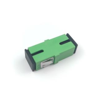 SC APC Earless Dustproof Simplex Coupler for Optical Fiber Active Connection in