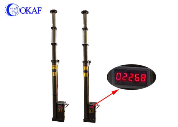 Vehicle Mounted Telescopic Mast Antenna Mast Display Height In Real Time