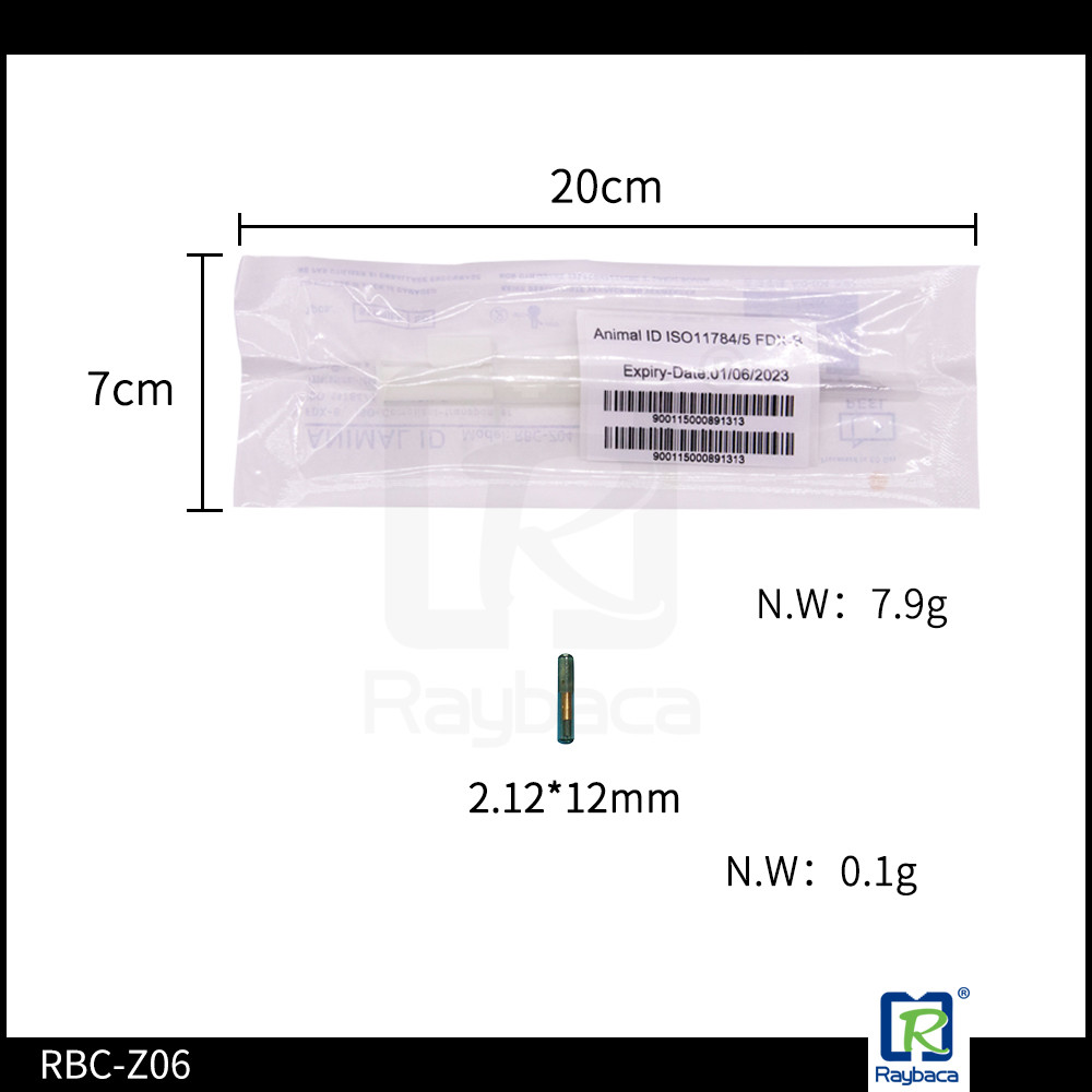 Zero Exclusion Rfid Syringe , Dog Tracker Implant animal identification Microchip Transponder