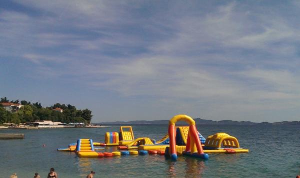Greece Inflatable Aqua Park Equipment / Inflatable Commercial Water Park Toys