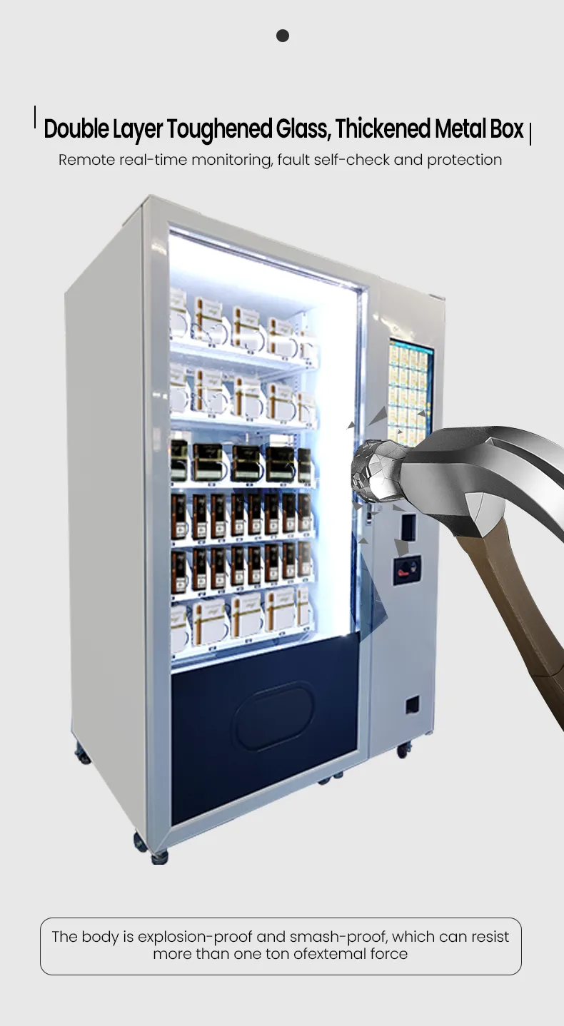 600 Pcs Innovative CBD  Cigar  Vending Machine With Age Checker Card Reader