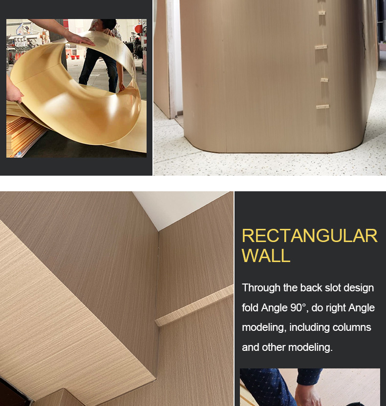 Modern Light Luxury Waterproof Wood Grain PVC bamboo charcoal Wood Veneer Wall Panels