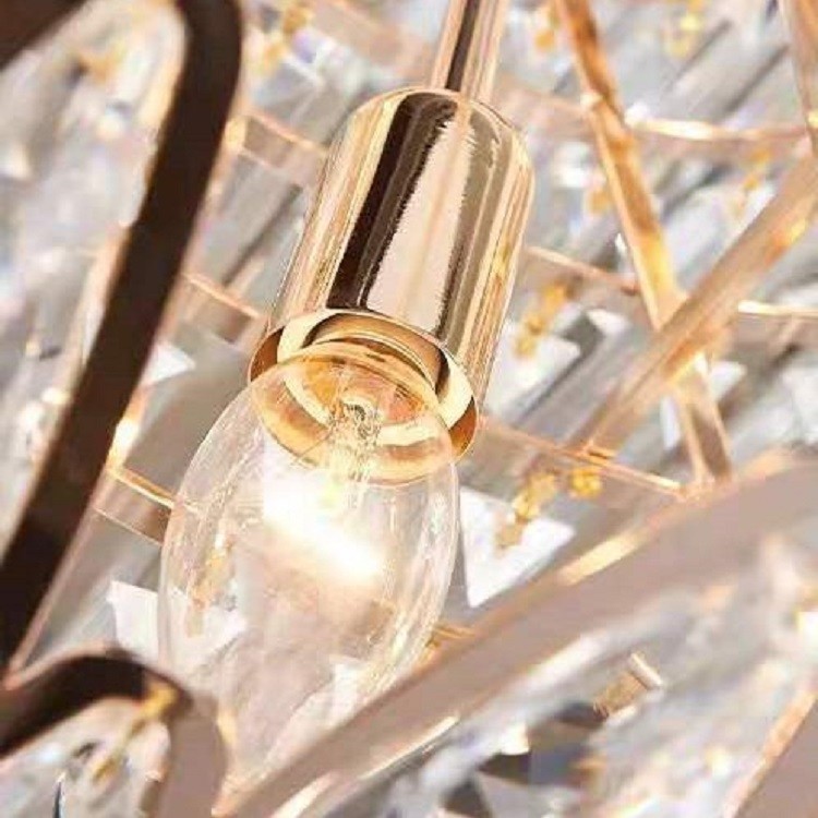 D50cm Crystal Clear Modern Pendant Light Decoration