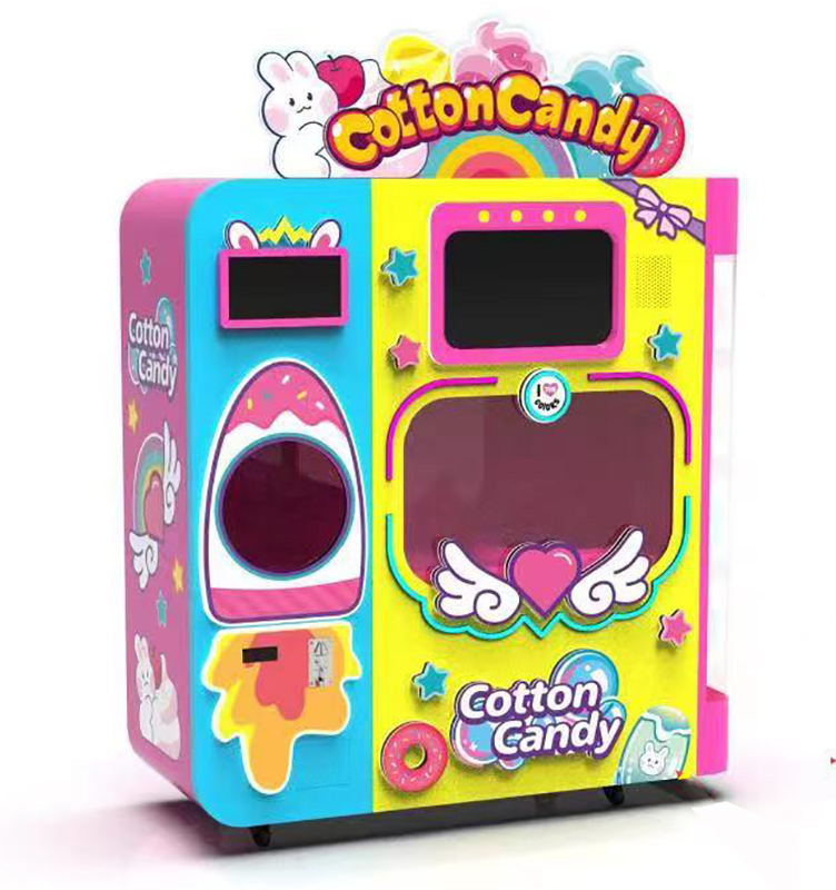 110v-220v Fairy Floss Vending Machine For Amusement Park