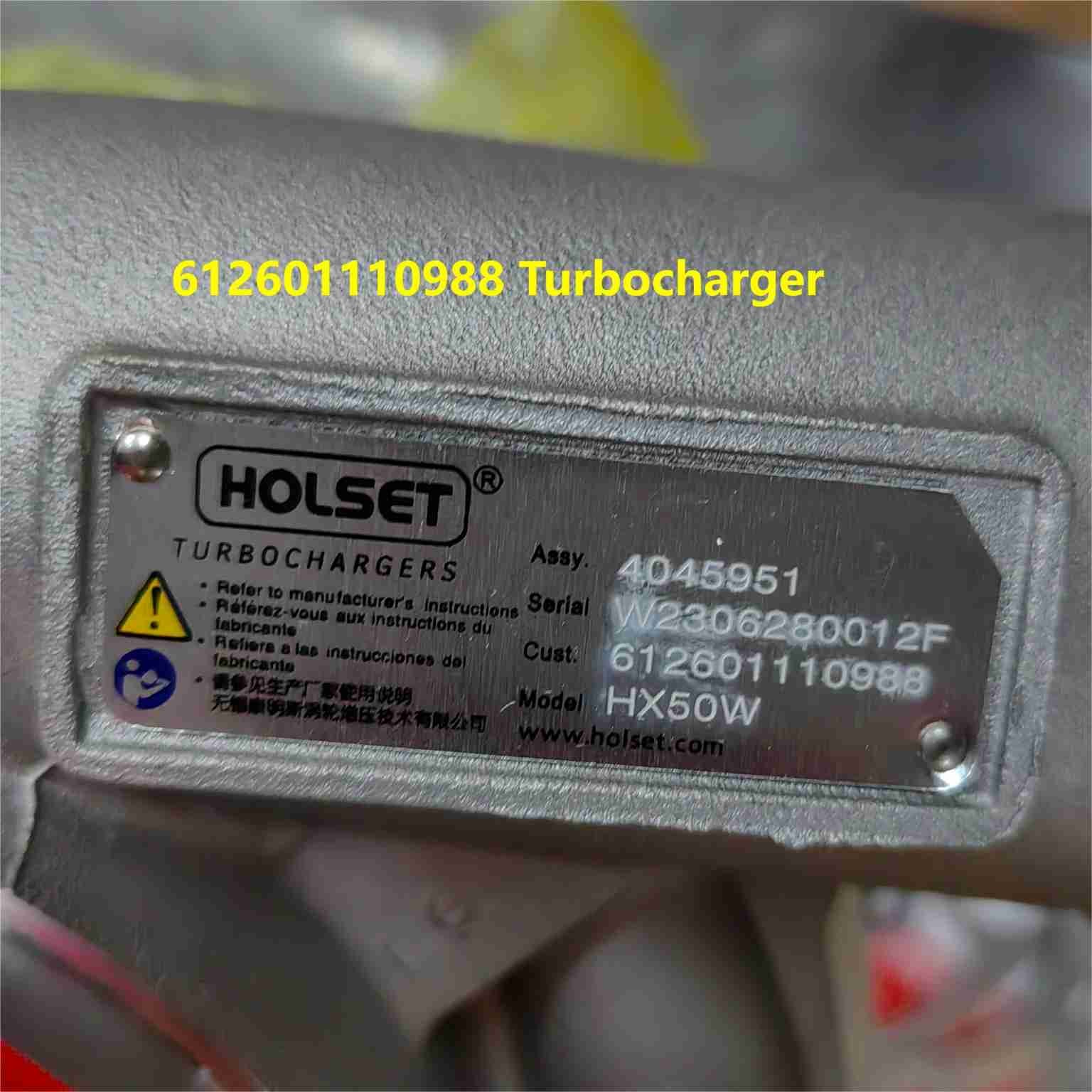 5.9 Cummins Turbo 612601110988 HOWO Truck Parts 4045951 HX50W Turbocharger