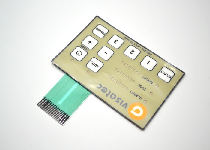 Glossy Surface Tactile Membrane Switch Panel For Medical Instruments Light Weight