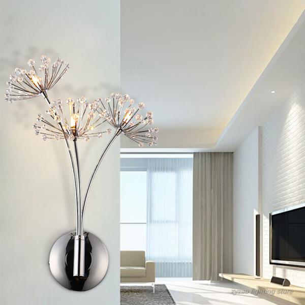 Nordic Creative Dandelion Flower Wall Lamps Bathroom Bedroom Bedside dandelion