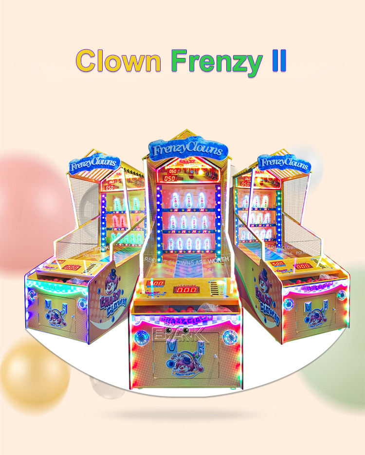 Clown Frenzy II Kids Parent Arcade Ticket Machine Coin Operated