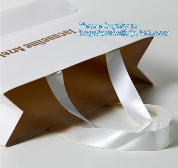 Luxury paper bags with handles Different Sizes,250gsm art paper shopping carrier bag custom printing with handle rope
