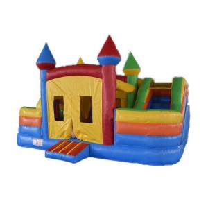  Colorful PVC Kids Fun Bounce Housel Inflatable Bouncy Jumping Castle For Sale Home Use Manufactures