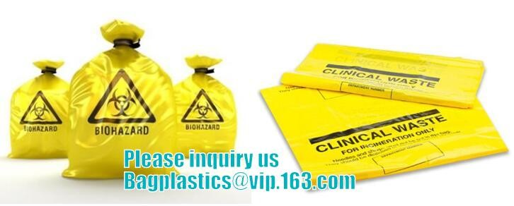 Hazardous Waste Yellow Plastic Bag Asbestos Garbage Bag,large size thicker LDPE asbestos remove bags,asbestos garbage ba