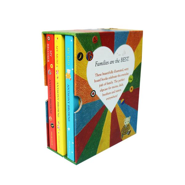 6x6inch 3pcs children's Kids Board Books 700Gsm Gloss C1S Art Paper Cover