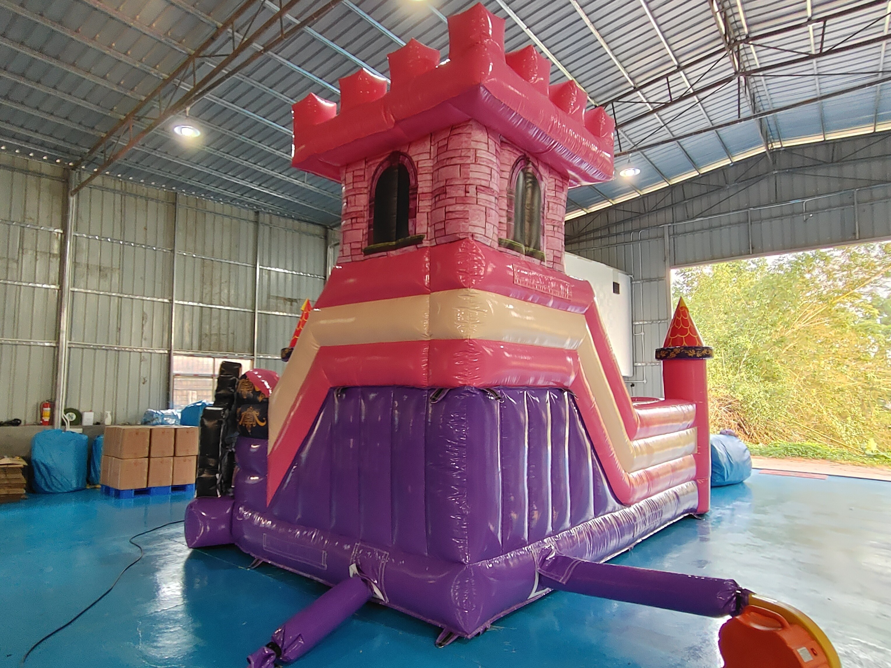 Tarpaulin Inflatable Jumping House Princess Cartoon Inflatable Bouncer With Slide Combo Inflatable Castle For Kids