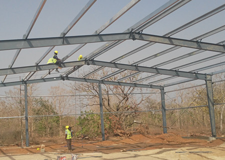 African easy installation low cost prefabricated steel shed steel structure warehouse