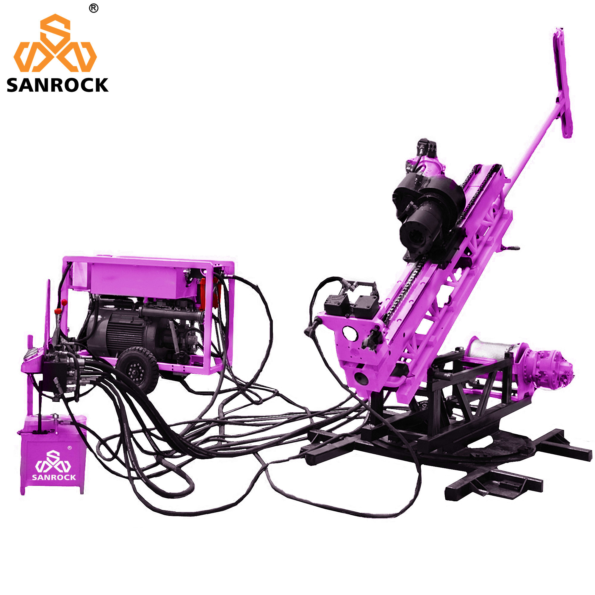 Mining Core Drilling Rig Hydraulic Horizontal Exploration Tunnel Core Drilling Rig