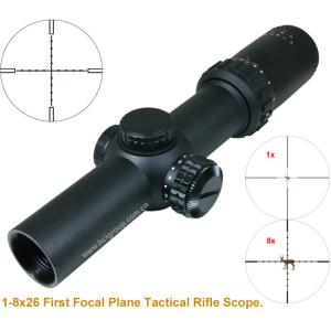 1-8x26mm IR tactical riflescope 1st focal plane riflescope