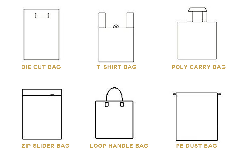 custom logo PVC slider zip lock packing bag zipper bag