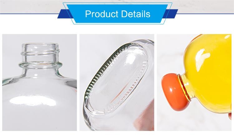 100ml Flat Square Airtight Glass Juice Container Bottles For Beverage Storage