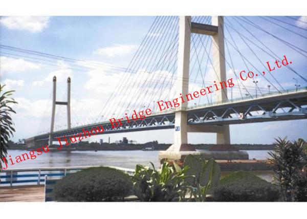 Hot Dip Galvanized Steel Truss Bridge Metal Modular Deck Assembly Modern