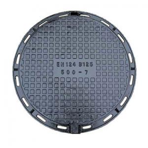China Ductile Cast Iron Manhole Cover 500 x 500mm Round Manhole Cover on sale