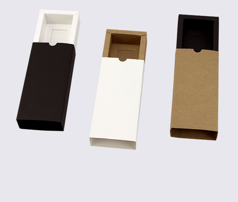 Watch Custom Recycled Blank Jewelry Package Slide Drawer Kraft Paper Material Packaging Boxes