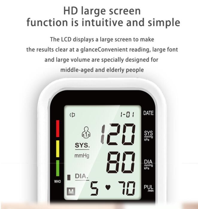 CE ISO13485 Digital Blood Pressure Machine 35cm Wrist Circle BP Cuff Monitor