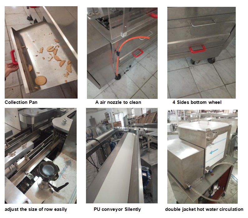 600pcs/Min/Lane Sandwich Biscuit Machine Siemens PLC With Packing Machine