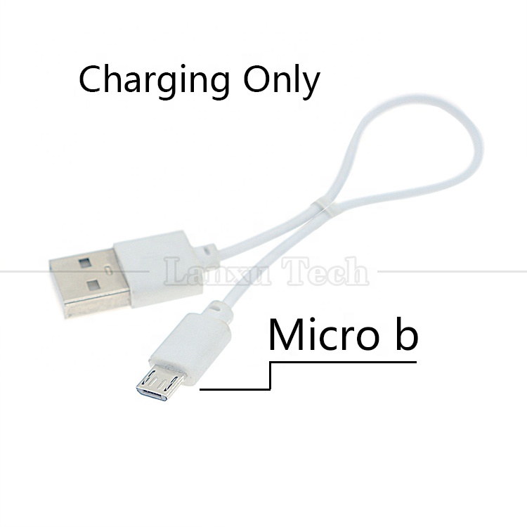 High Quality Durable Short Fast Charging 2A Micro V8 Charging Cable for Power Bank Tablet Phone