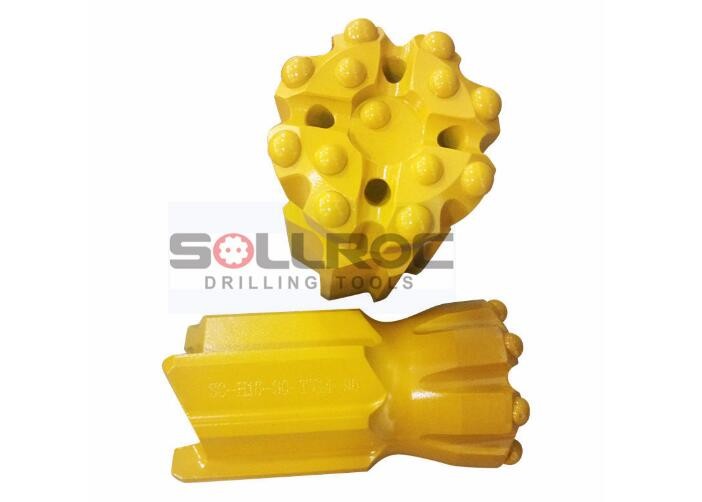 T45 Drop Center Retrac And STD Type Carbide Button Bits For Borehole Drilling