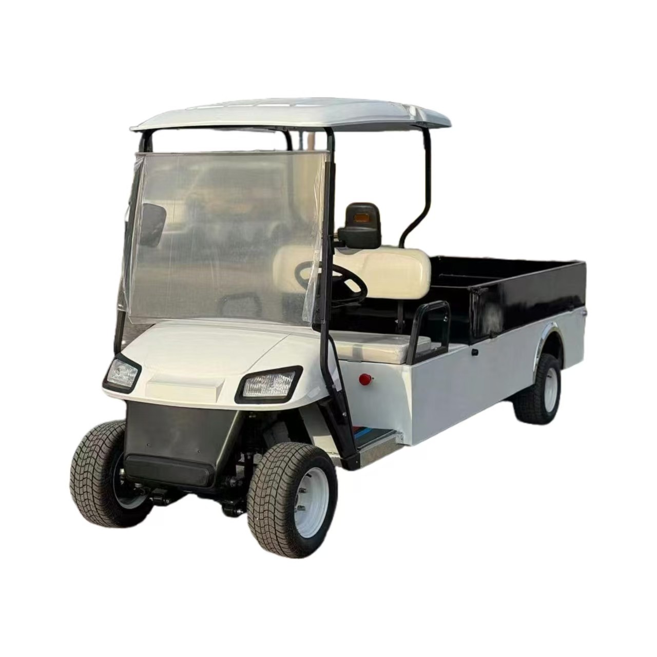 60V Lithium 2-Seater Electric Utility Vehicle Golf Carts With Cargo Box