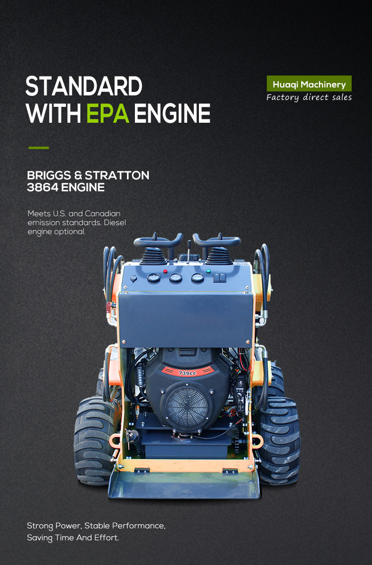 200kg Rated Loading YUNNEI Engine Mini Skid Steer Loader for Electric and Diesel Work