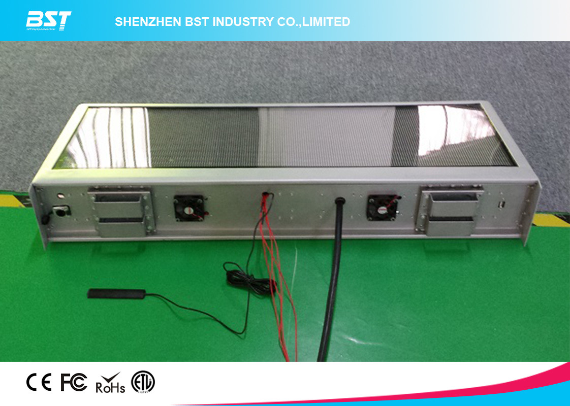 Two Sided Super Slim Taxi Led Display With 5mm Pixel Pitch And Aluminum Shell