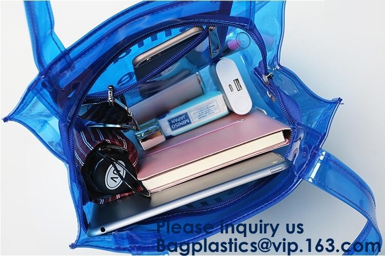 Hologram Tote Bag Laser PVC Shoulder Bag For Women-Lightweight,Laser Summer Beach Handbag