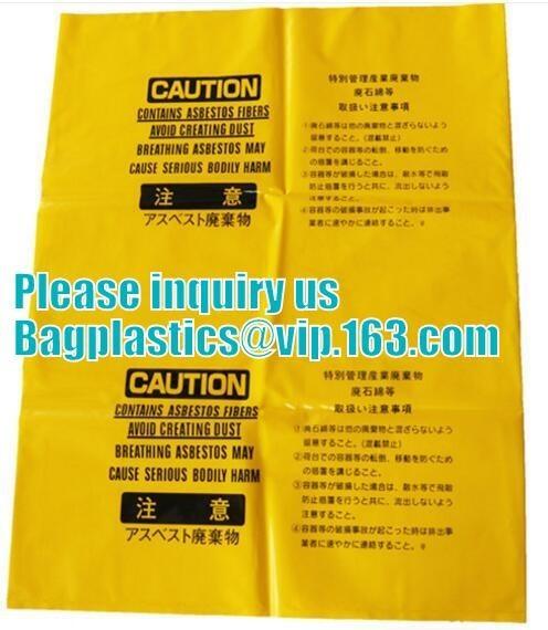 Building Films Autoclavable Biohazard Bags , Infectious Linen Bags Rubble Sacks