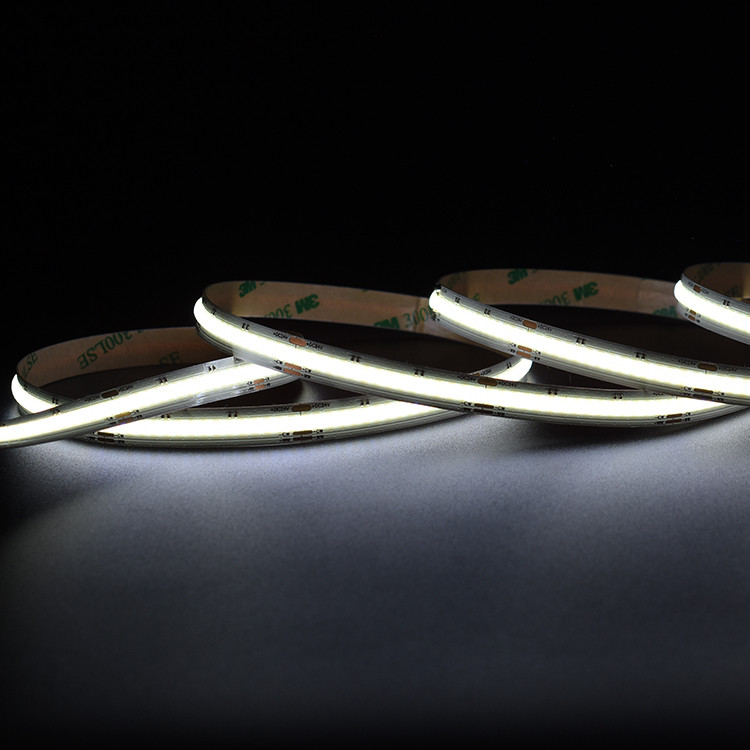 COB CCT 640 LEDs Light Strip High Density Flexible FOB For Cabinet Bookcase Counter Bedroom