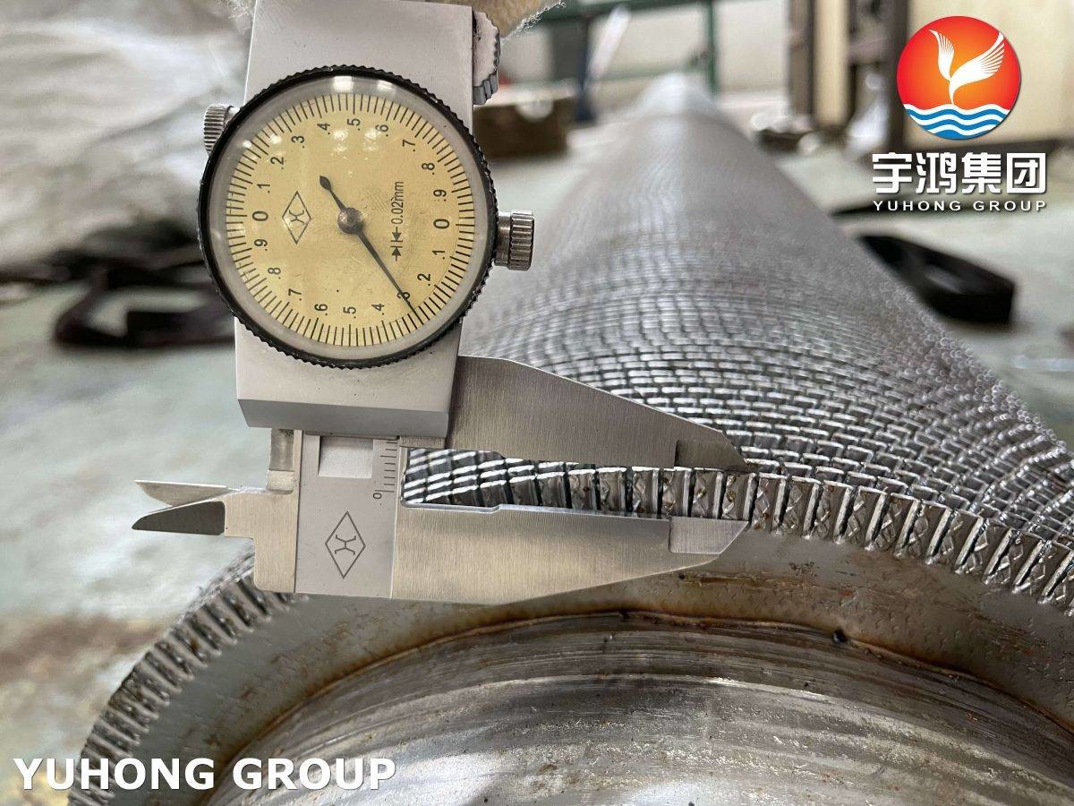 ASTM A106 Gr.B Carbon Steel Serrated Finned Tube For Heat Exchanger NDE Available