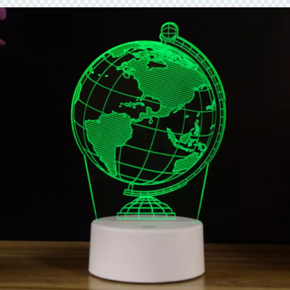 Changeable USB 188mm 3D Led Illusion Lamp 3d Illusion Decorative Lights