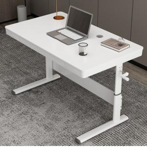 China Height Adjustable Manual Custom White Wooden Executive Director Office Desk Furniture on sale