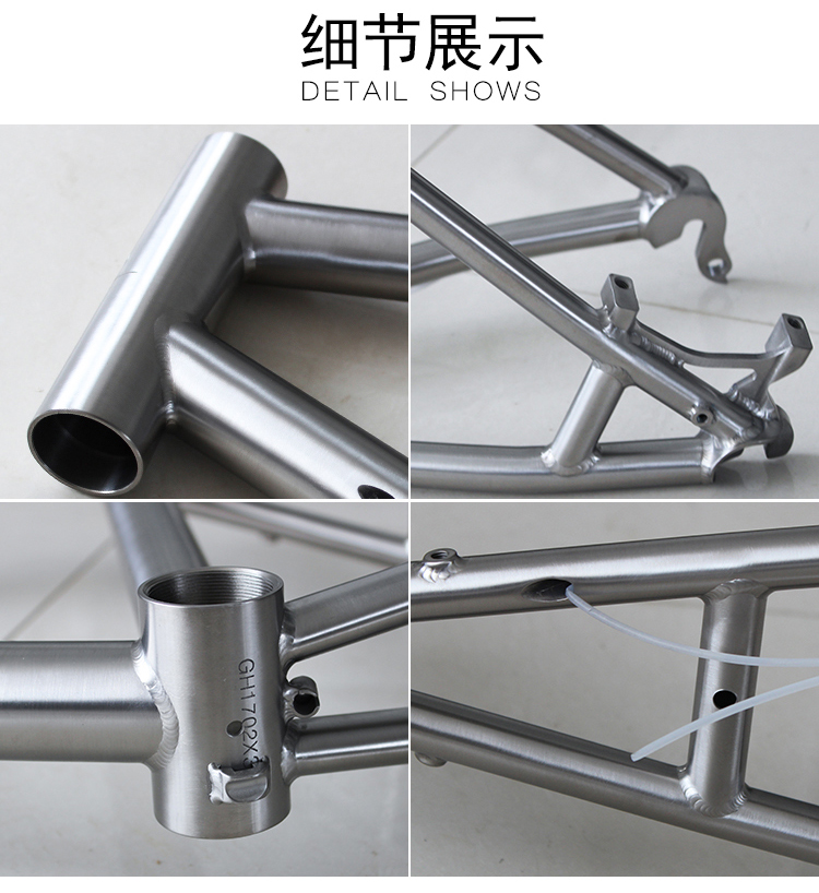 Ti BMX Titanium Road Bike Frame Titanium Racing Mini Velo Bike Frame