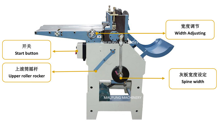 Book Spine Cutting Machine, Hardcover Spine Cutting Machine For Notebooks Hard Cover Books Maufung MF-65
