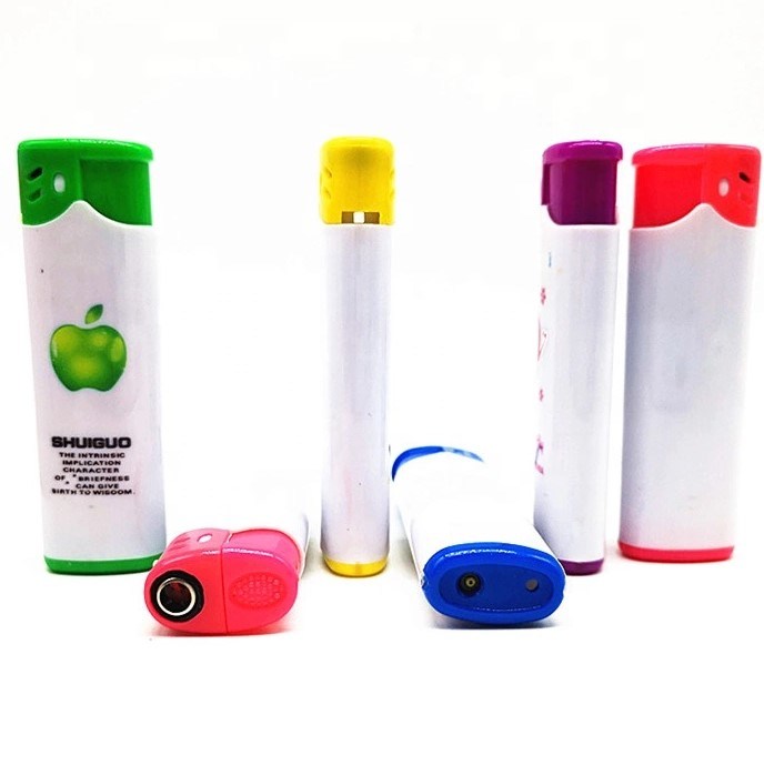 Wholesale Price Multi Colored Refillable Windproof Plastic Lighter