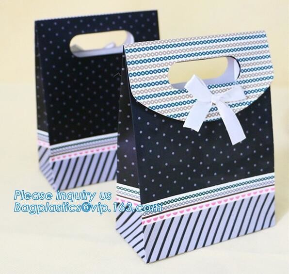 Luxury paper bags with handles Different Sizes,250gsm art paper shopping carrier bag custom printing with handle rope